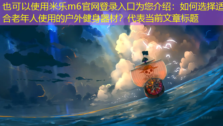 如何选择适合老年人使用的户外健身器材？